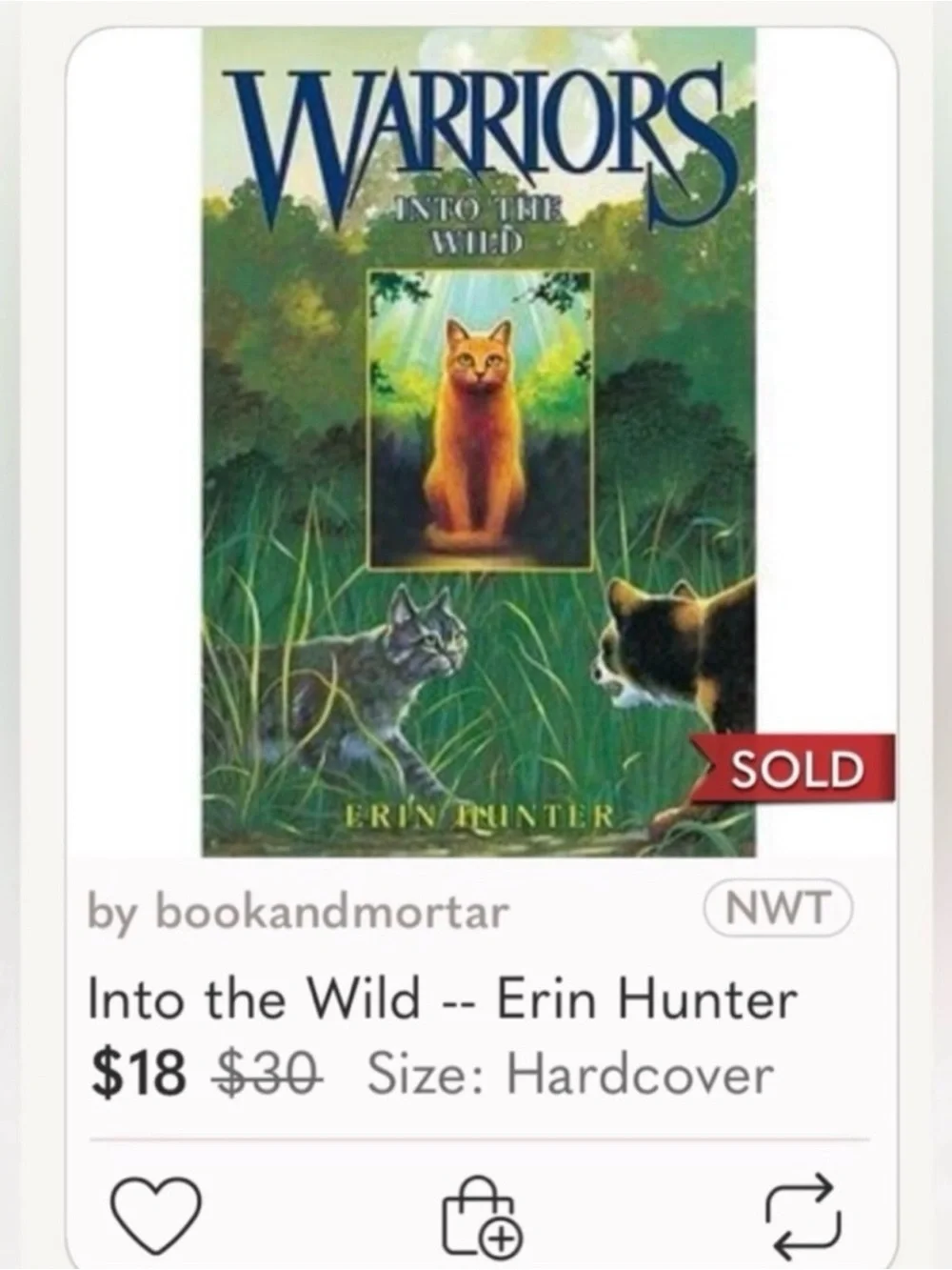 🌞 Power of Three: Warriors  Outcast by Erin Hunter (HarperCollins) Hardcover